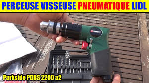 Perceuse Visseuse Pneumatique Lidl Parkside Air Comprime Pneumatic Drill Druckluft Bohrschrauber Youtube
