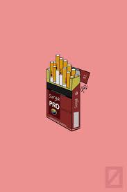 Rokok dengan merek yang aneh. Rokok Fakboi Seni Gelap Kreatif Desain