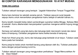 Contoh Soalan Karangan Tahun 4 Kuora S