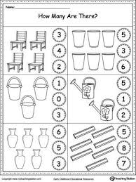Count The Objects In Each Group Preschool Math Worksheets Kindergarten Math Worksheets Kindergarten Math