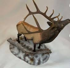 DANBURY MINT WINTER CALL ELK SCULPTURE