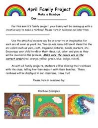 Monthly Family Projects Family Project Family Involvement Preschool Family