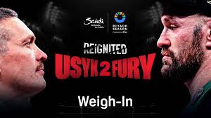 Watch for free: Oleksandr Usyk vs. Tyson Fury 2 Weigh-In