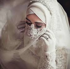 Beauty Muslim Bride Pece Nikab Nikap Nikabis Kapali Carsaf Hicab Hijab Tesettur Gelin Dugun Wedding Gelinlik Arap Dugunu Niqab