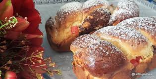 Le Blog De Cata Brioche Au Loukoum Et Chocolat Cozonac Roumain Cuisine Et Boisson Loukoum Brioche
