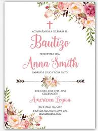 Invitacion Bautizo Bautizo Invitation Bautizo Invitation In Spain Baptism Invitation Spain Boho Baptism Invitation Girl Spanish Bfc04 In 2020 Baptism Invitations Girl Baptism Invitations Girl Spanish Baptism Invitations