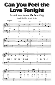 The music notes below are good for flute, recorder, piano, piccolo, oboe. Can You Feel The Love Tonight The Lion King Piano Sheet Music Guitar Chords Walt Disney Easy Sh Easy Sheet Music Piano Sheet Music Piano Sheet Music Free