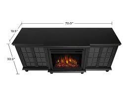 Electric fireplace tv stand entertainment center in white the calie media cabinet has a center shelf the calie media cabinet has a center shelf with a drop down glass door and dual side cabinets with glass doors and adjustable shelves. Marlowe Electric Fireplace Entertainment Center In Black Electric Fireplaces Direct