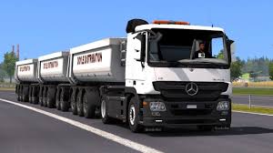 1 30 Euro Truck Simulator 2 Mercedes Actros Mp3 Reworked V 2 2 Mods Trucks Mercedes Benz Trucks Mercedes