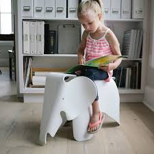 Children S Eames Style Molded Plastic Elephant White Kids Chairs Toddler Chair Eames Elephants