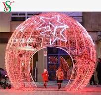[Hot Item] Commercial Christmas Outdoor Decorations Giant LED 3D Ball Motif  Lights