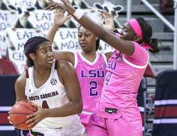 Stanford guard lexie hull (12) reacts after scoring against louisville during the first half of a college basketball game in the elite eight round of the women's ncaa tournament at the alamodome in san. South Carolina Vs Lsu Basketball Feb 14 Score Summary The State