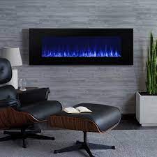 Mfstudio electric fireplace, 36 inch fireplace heater recessed and wall mounted low noise with touch classic flame pioneer stone electric fireplace mantel package, brushed dark pine. Real Flame Dinatale Wall Mounted Electric Fireplace Target