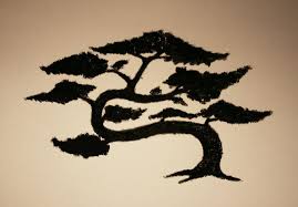 Banners with bonsai tree, butterflies bamboo. Bonsai Tree By Skewy Tree Silhouette Bonsai Tree Silhouette Art