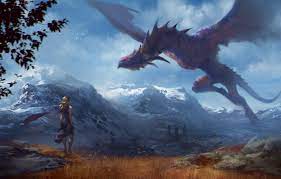 This design predicts the aging of her dragons as well as her take to power. Wallpaper Flight Mountains Dragon Girl Art Game Of Thrones Daenerys Targaryen Mother Of Dragons Images For Desktop Section Fantastika Download