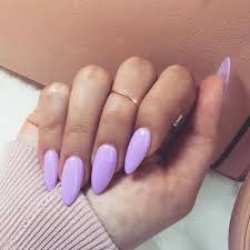 Perfect Lavender Almond Shaped Nails Lavender Nails Almond Nails Designs Purple Nails Inspired by, you guessed it, the silhouette of an almond, this if you love the look of pointy nails but, you know, need to get stuff done without hurting yourself or others, this softer version is a happy medium between style and practicality. perfect lavender almond shaped nails