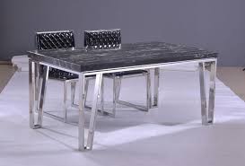 Avoid throwing bones and food scraps on the floor as the restaurant may not have dogs. Stainless Steel Dining Table With Chairs And Marble Countertop Dining Room Table Marble Steel Dining Table Metal Dining Table
