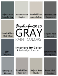 This allows you to easily determine the undertones 2. Gray Paint Colors For 2020 Interiors By Color