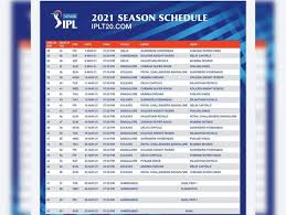 Ipl schedule date 2021 is just after 6 months of last concluded edition of indian. Ipl 2021 Schedule Highlights Match Timings Venues Jsnewstimes