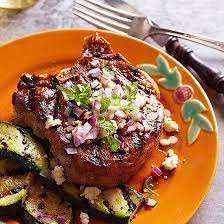 Spiced Pork Chops With Zucchini And Onion Recipe Pork Recipes Pork Main Dish Recipes