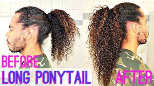 But if you're getting tired of the same old same old when it comes to ponytails, try on one of these unique everyday ponytail hairstyles for size! Tutorial How To Get A Long Curly Ponytail In 5 Minutes Youtube