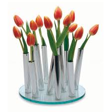 Modern dining table flower arrangements. Unique Table Centerpiece Modern Flower Vase Bouquet