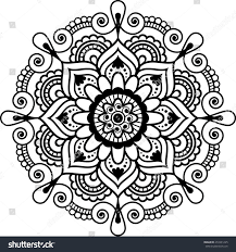 Mehndi Indian Floral Henna Element Mandala For Tatoo Or Card Illustration Isolated On Whi Henna Designs On Paper Mandala Tattoo Design Mandala Coloring Pages