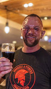 The guiness is in the stands