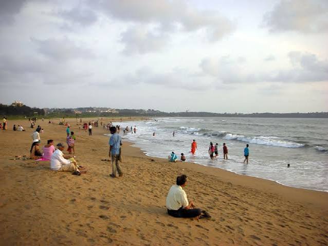 Miramar Beach in Panjim, South Goa