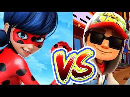تحدي كبير بين صب واي vs الدعسوقة والقط الاسود youtube subway surfers mario characters surfer