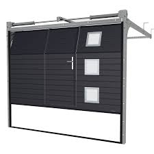 Réalisées sur mesure dans la couleur de votre choix,. Porte De Garage Sectionnelle Avec Portillon La Toulousaine