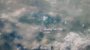 It is located west of riverwood and north of falkreath a short distance south, off the main road from whiterun to markarth. Mine Exploration Sleeping Tree Camp Tamriel Elder Scrolls Amino Amino