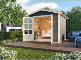 Maybe you would like to. Karibu Gartenhaus Carlos Satteldach Witterungsschutz Tur Mit 3 Lichtausschnitten Lidl De