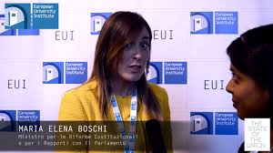 I met her for the first time in 2014, i went out of the cinema and she came … Sou2014 Interviews Maria Elena Boschi Youtube