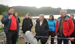 11 løsneområde steinsprang fjellskredavsetning foto: Olje Og Energiministeren Besokte Omrade Rammet Av Kvikkleireskred Nve