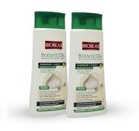 Bioblas Garlic Hair Loss Shampoo for Men and Women with Organic Oil,  Unscented, Halal, All Hair Types, 13 oz - 2 Pack