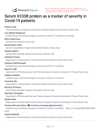 Looking for the best schwinn exercise bikes on the market? Pdf Serum S100b Protein As A Marker Of Severity In Covid 19 Patients