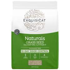 Exquisicat Naturals Grass Seed Cat Litter Natural Clumping Fragrance Free In 2021 Fragrance Free Products Natural Grass Cat Litter