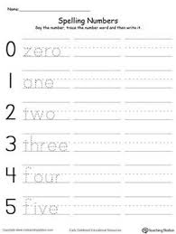 Free Tracing And Writing Number Words 0 5 Worksheet Practice Spelling And Writing Number Words 0 5 In Thi Number Words Worksheets Writing Numbers Number Words