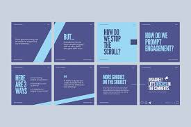 Two Tone Carousel Post For Instagram By Roger Coles On Creativemarket Social Media Template Instagram Facebook Cover Photos