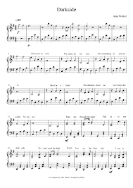 What does alan walker's song darkside mean? Alan Walker Darkside Piano Sheet Music For Piano Solo Musescore Com
