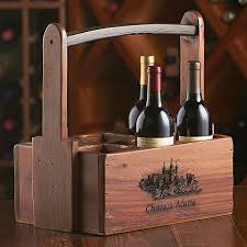 Personalized 6 Bottle Wooden Wine Caddy Wine Caddy Wine Wooden Diy
