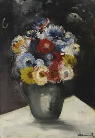 Vase De Fleurs Ca 1920 Maurice De Vlaminck 1876 1958 Painting Colorful Drawings Art