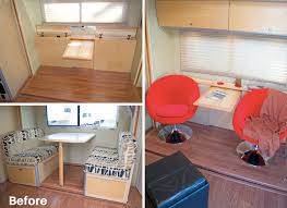Rv Owners Who Replaced Their Dining Booth Rv Inspiration Dining Booth Vintage Camper Remodel Vintage Trailer Interior