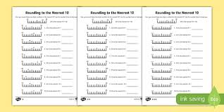 Children should recognize that amounts. Rounding To 10 Differentiated Activity Worksheets