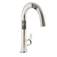 The kohler sensate faucet with kohler konnect is part sous chef, part environmental watchdog. Kohler K 72218 Vs Sensate Touchless Kitchen Faucet Vibrant Stainless Touchless Kitchen Sink Faucets Amazon Com