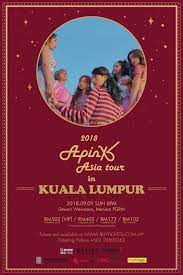 27th october 2019 (sunday) time: Dgswag On Twitter Malaysian Pandas 2018 Apink Asia Tour In Kl Date 9th September 2018 Time 8pm Venue Dewan Wawasan Menara Pgrm Apinkinmy Https T Co Te8dxspcfe