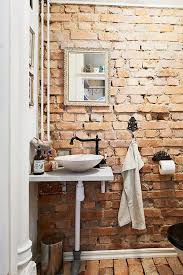 30 Rustic Brick Bathroom Design Ideas Craft And Home Ideas Brick Bathroom Exposed Brick Rustic Bathrooms