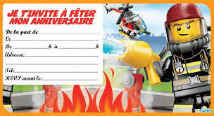 4 Invitations Anniversaire Lego The City 123 Cartes Anniversaire Lego Invitation Anniversaire Garcon Invitation Anniversaire