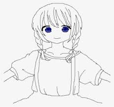 Anime Girl Base Line Art Transparent Png 1000x1000 Free Download On Nicepng 1boy brown_eyes brown_hair contemporary cowboy_shot dated denim dr. anime girl base line art transparent